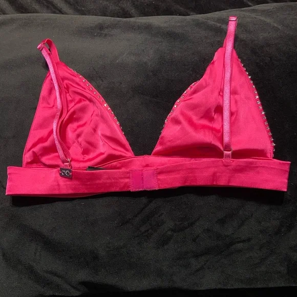 For Love & Lemons Holiday 2019 Diamond Sparkle Bra Size XS - Picture 4 of 6